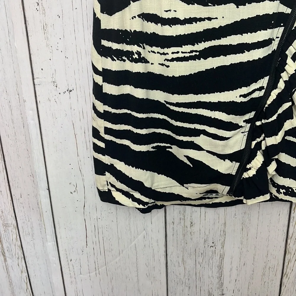 Free People Zebra Ruffle Mini Skirt - Picture 7 of 13